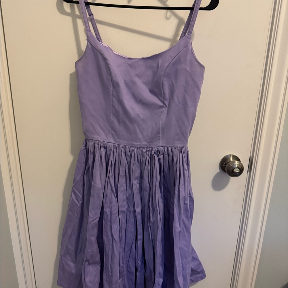 Pinup Couture Lavender Casual Dress